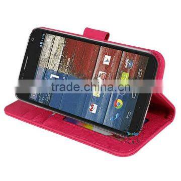 pu leather folio cover stand case for motorola moto x+1 xt1097 manufacturer china