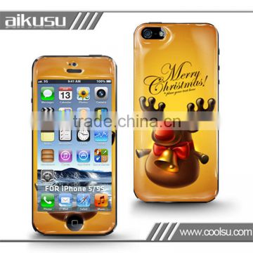 For iphone5/5s 3d gel skin with pu glue