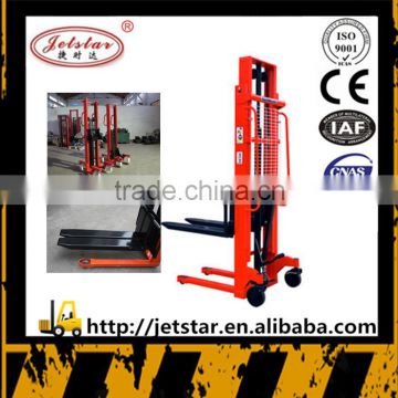 1000kg China Jetstar Hydraulic Hand Forklift Stacker