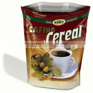 food grade stand up pouch zipper top with customized logo printing for cafino cereal                        
                                                                                Supplier's Choice