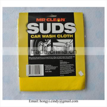 Nonwoven fabric super soft and water absorbent car washing cloth