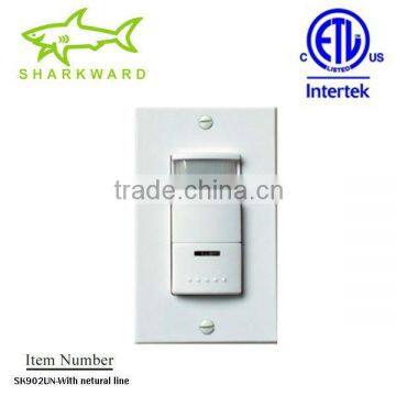 SK902UN 60% energy saving HOT sale!!! Dual technology wall hidden motion sensor switch made in China
