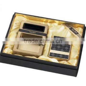 Triple touch ciagr lighter gift set