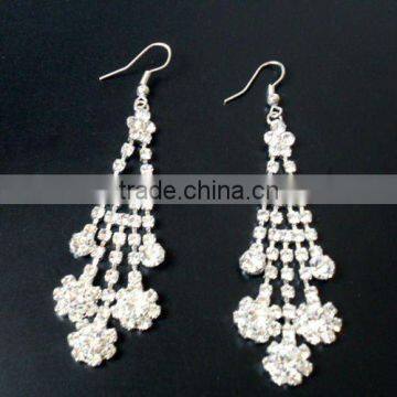 silver wedding earrings