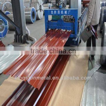 Carbon Steel Red Corrugated Metal Roofing Sheet