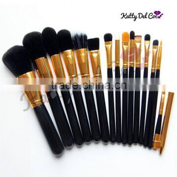 Synthetic hair oem logo makeup brush for beauty gold silver color                        
                                                                                Supplier's Choice