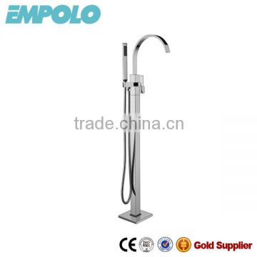 Floor free standing bathtub faucet with hand shower 12 1802