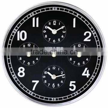 Five Time Zone World Time Wall Clock