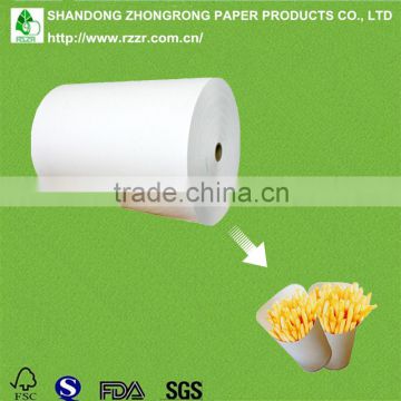 PE coated paperboard for chip cups