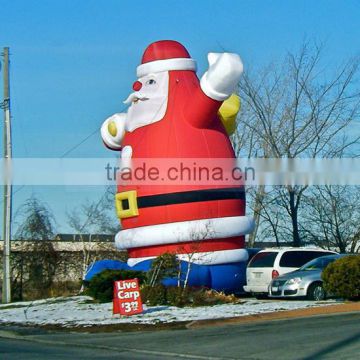 Hottest customized small inflatable santa claus