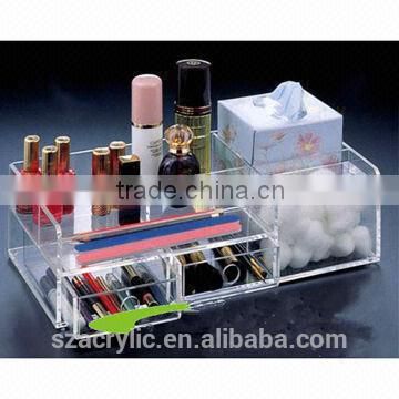 Acrylic drawer organizer for cosmetics jewelry