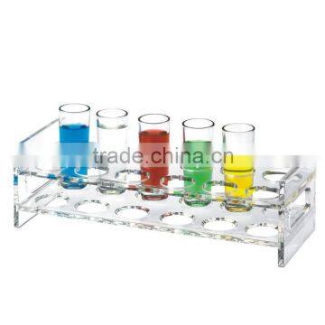 plastic acrylic wine glass drink tray