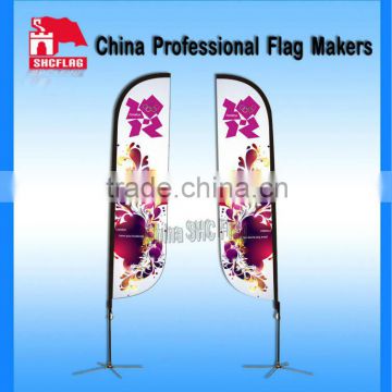 Advertising Cheap Beach Feather Flags Pole Teardrop Banners