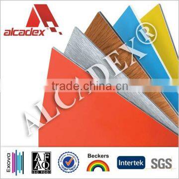 Alcadex ISO standard Pe And Pvdf Coated Aluminium Composite Panel