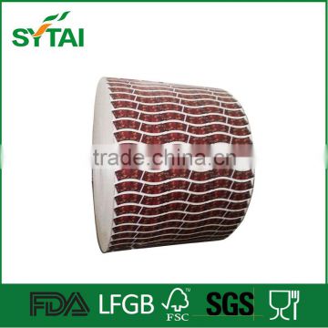 Recycled disposable flexo printing paper roll