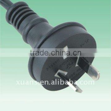 Australia 2 pin power cord with saa approved