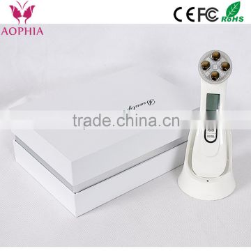 AOPHIA EMS/RF Electroporation and 6 colors LED light beauty product for Face Neck Eye