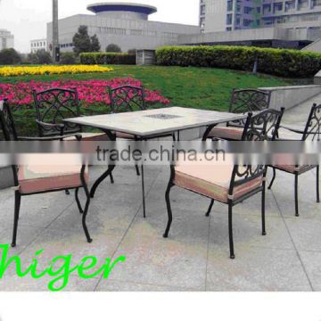 outdoor aluminum alloy garden table and chair furniture