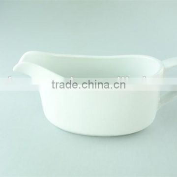 cheap ceramic custom bulk plain white gravy boat
