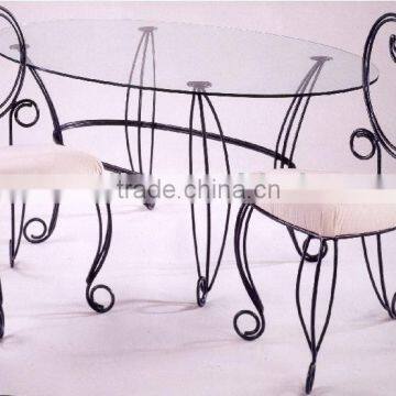 wrought iron dining set