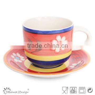 Cup Saucer silk screen high quality modern design top sale whloe sale