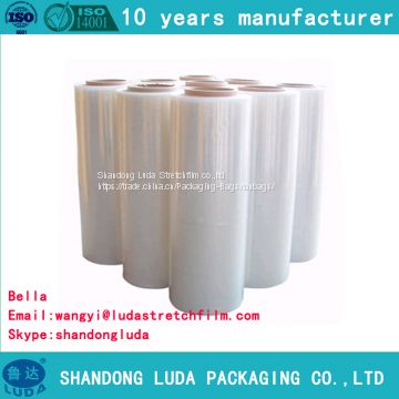 Advanced transparent tray plastic packaging stretch wrap film