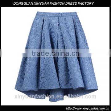 2017 Women skirts Casual A-line Lace Skirts Top Quality Pleated Skirts Design