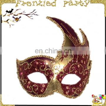 dusting masquerade gold plastic carnival mask FGM-0126