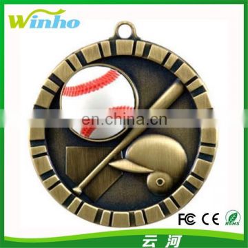 Winho 3D metal baseball medal