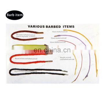 Popular products stretch loop with metal end /barbs/ball/clips made in china