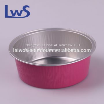 Disposable deep colored aluminum foil cake baking cup