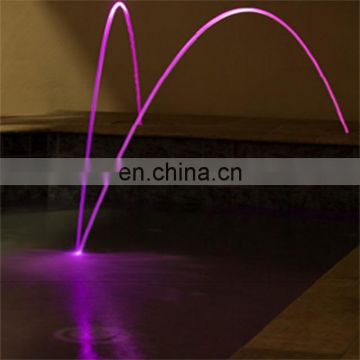 Stainless jumping crystalline fountain water jets laminar flow