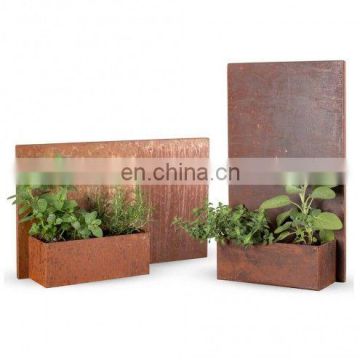 Vertical Galvanized  powder coating  Wall Hanging Planters pot