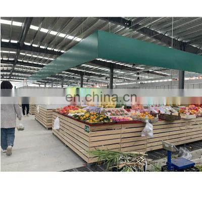 China Large Span Q235B/Q355B Prefab Steel Structure Fabricated Logistic Warehouse Large Supermarket