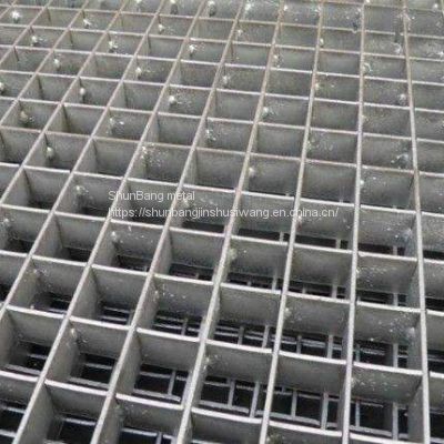 Galvanized steel grid plate hot galvanized grid plate platform step stair grid ditch cover plate manufacturer