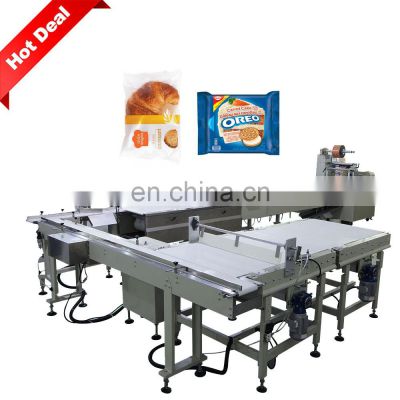 Industry Bakery Food Croissant Bread Stick Packing Machine For Cake Bread Packing Machine For Sandwiches