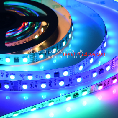 SMD5050 DMX512 Flexible Led DMX Strip Light Dc12V/24V Full color Rgb Digital dmx512 LED Strip
