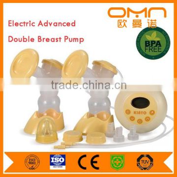 Bulk sales in china Wholesale Price Kinyo Double Side Electric Breast Suction Pump with penis shaped feeding bottle