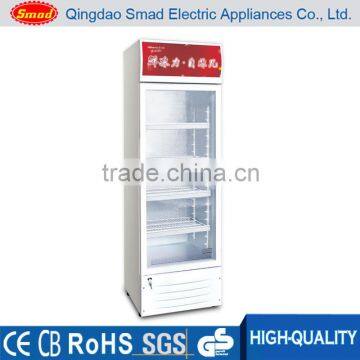 Supermarket upright direct cooling display refrigerated cooler showcase