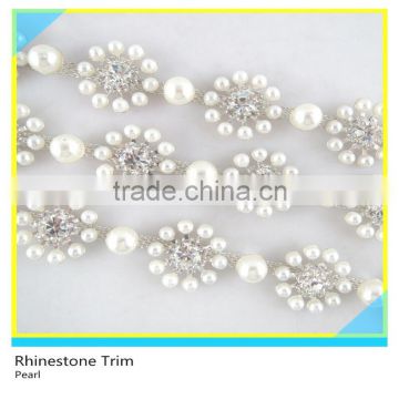 Fancy Rhinestone Trimming 888 Crystal Material,Wholesale Pearl and Rhinestone Trimming