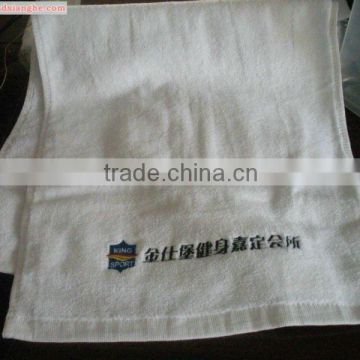 100% cotton velor sports towel with hook
