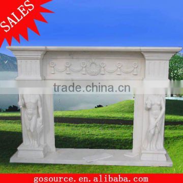 marble fireplace sculpture