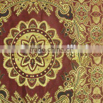 Afghanistan Noble Polyester&Cotton Knitted Big Flower Fabric KF225