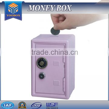 YOOBOX Print logo Steel Material Square Shape Money Box Coin Box money saving box
