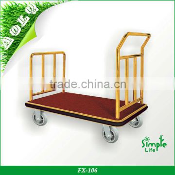 Stainless steel luggage cart