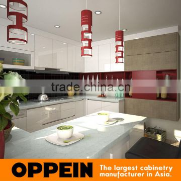 Bangladesh New Design Project Double Color Lacquer Kitchen Cabinet