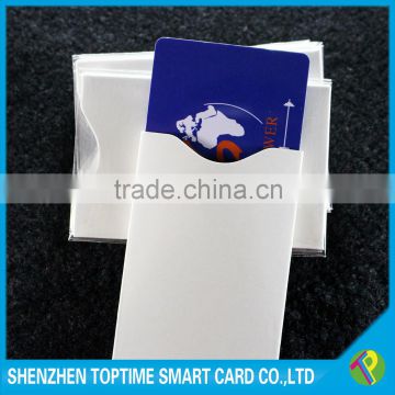 Directly factory 185g aluminum foil paper rfid card holder for credit card or passport