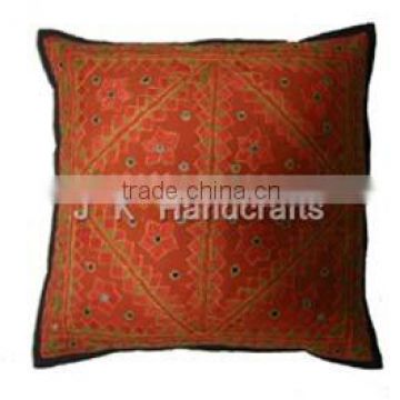 Embroidery mirror work decorative cushion covers India