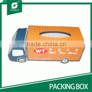 SPECIAL DESIGN TRUCK SHAPE PAPER BOXES FOR PACKAGING TISSUE
