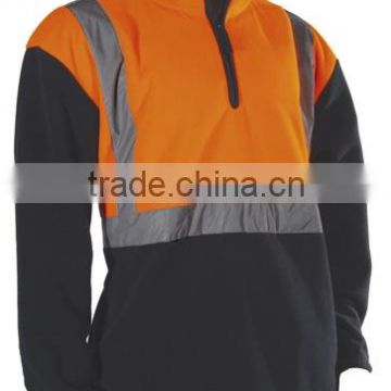 EN471 safety clothing fleece reflective jacket